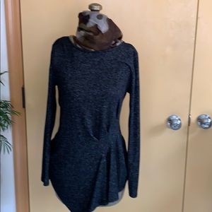 WHBM Charcoal Grey Tunic size small
